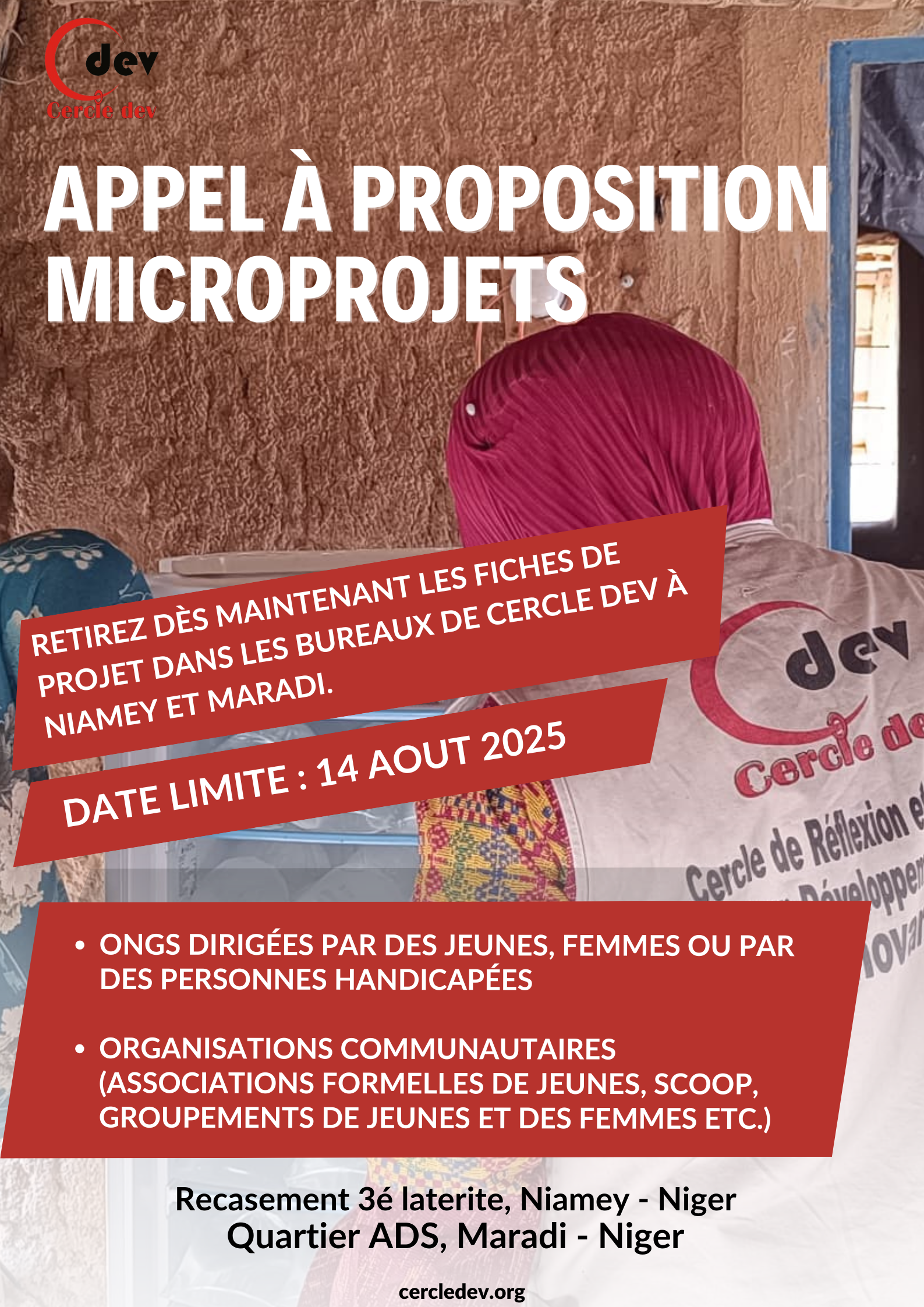 Lire la suite à propos de l’article Appel à proposition des microprojets aux structures des jeunes des régions de Niamey et de Maradi dans le cadre du Programme EciP – Jeunes