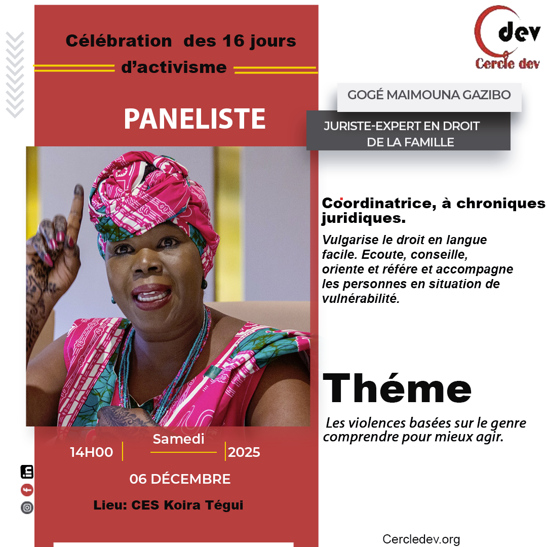 Lire la suite à propos de l’article 𝐂𝐞́𝐥𝐞́𝐛𝐫𝐚𝐭𝐢𝐨𝐧 𝐝𝐞𝐬 𝟏𝟔 𝐣𝐨𝐮𝐫𝐬 𝐝’𝐚𝐜𝐭𝐢𝐯𝐢𝐬𝐦𝐞